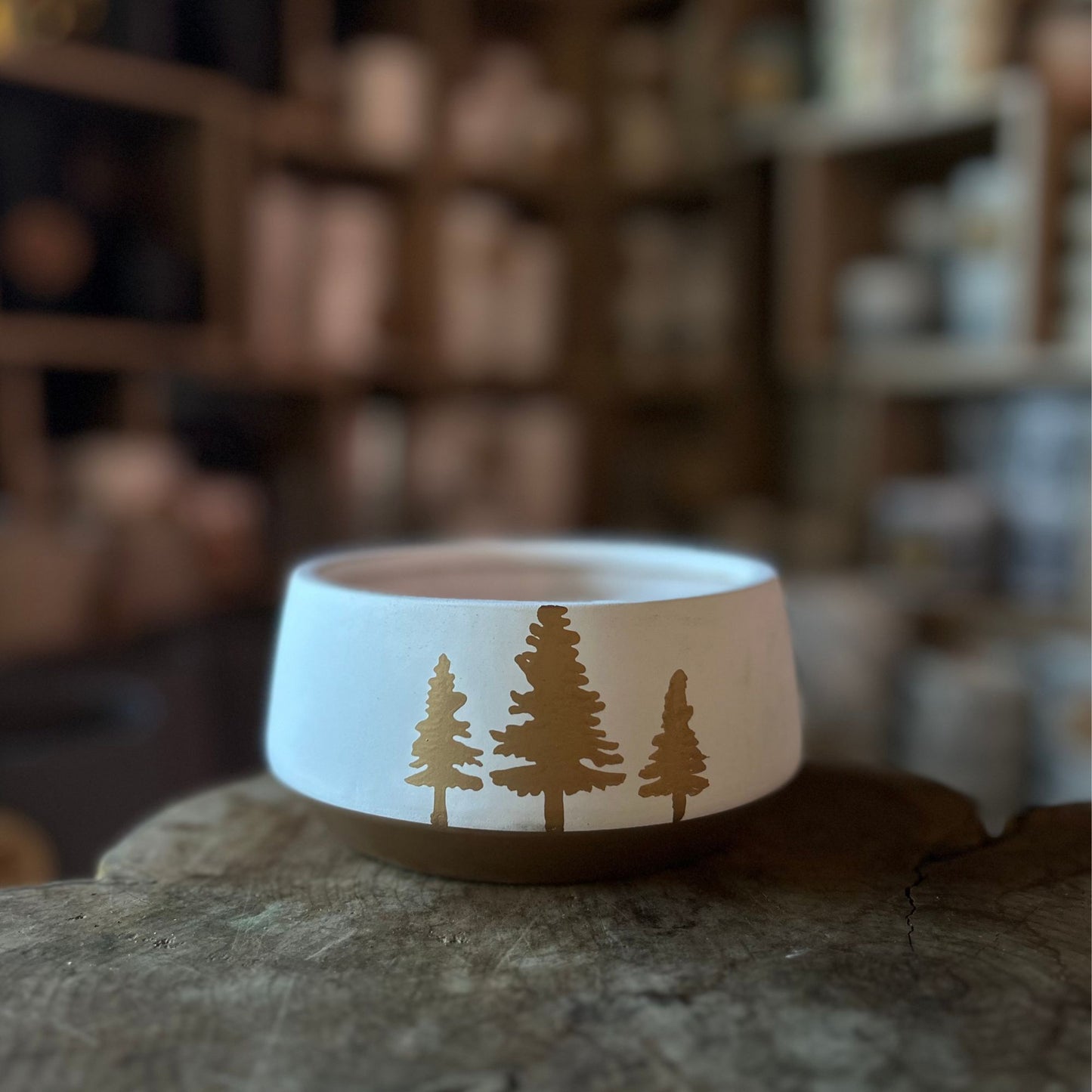 Holiday Gold Trees Pot 4"