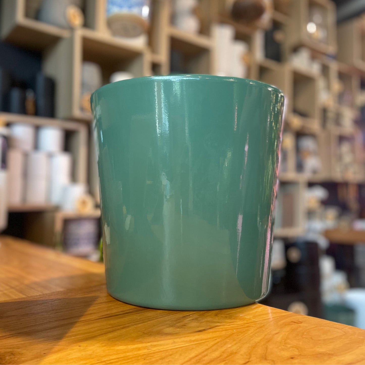 Sea Green Pot 11”