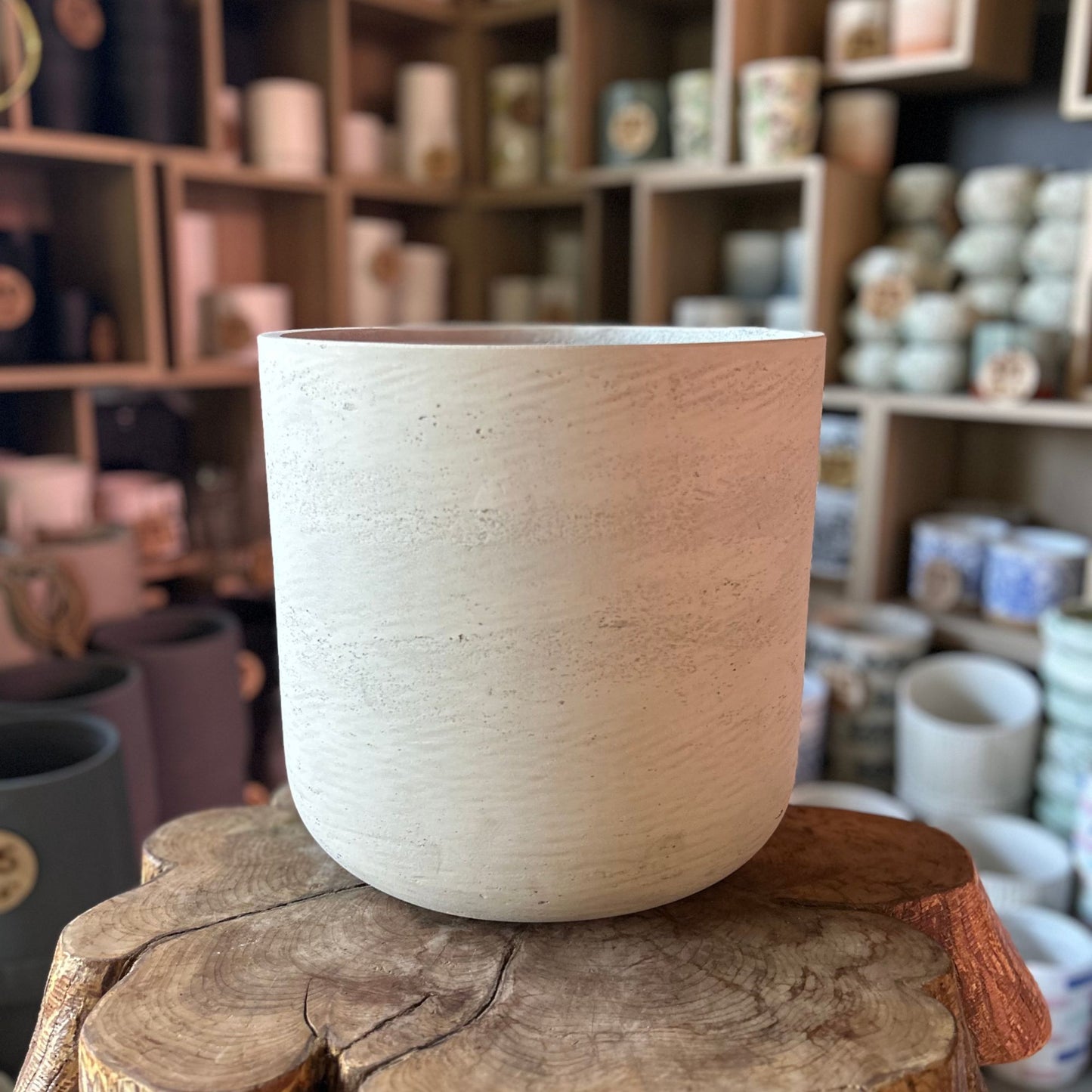 Charlie Pot Grey Washed XL 10"