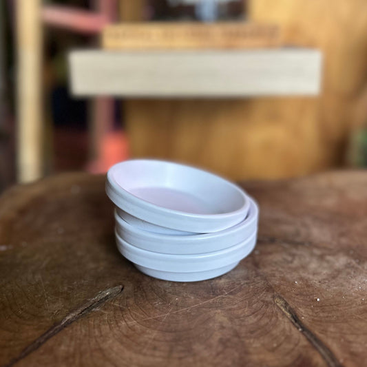 White Saucer 4"
