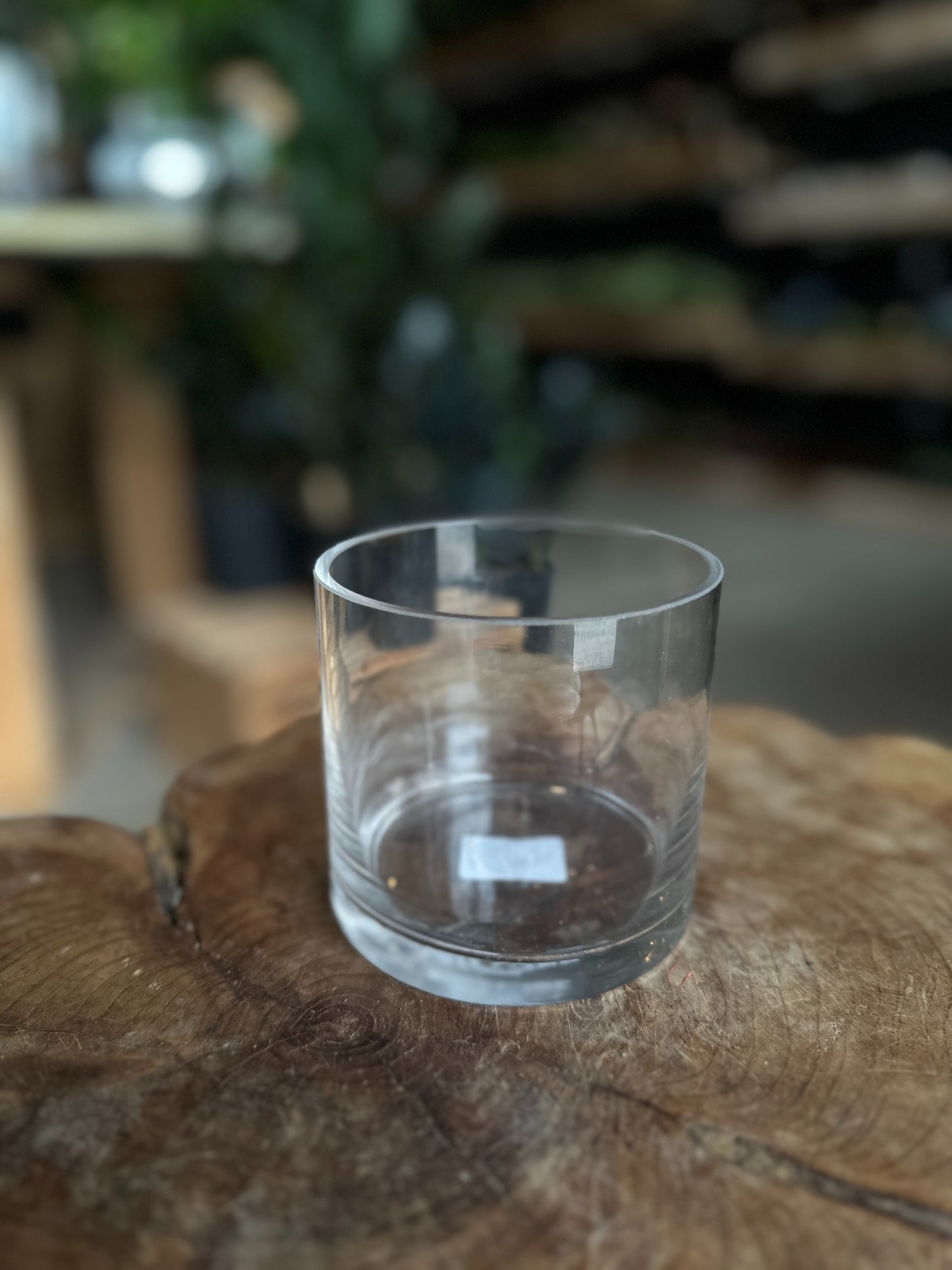 Cylinder Glass Vase 4"