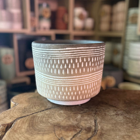 Carmine Compote Pot 8"
