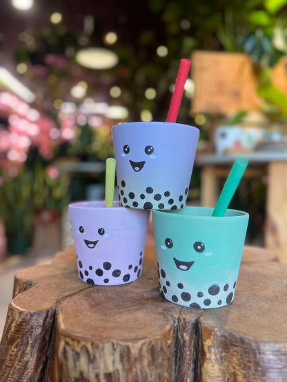 PLANT + SIP: boba time pot painting saturday 10/28