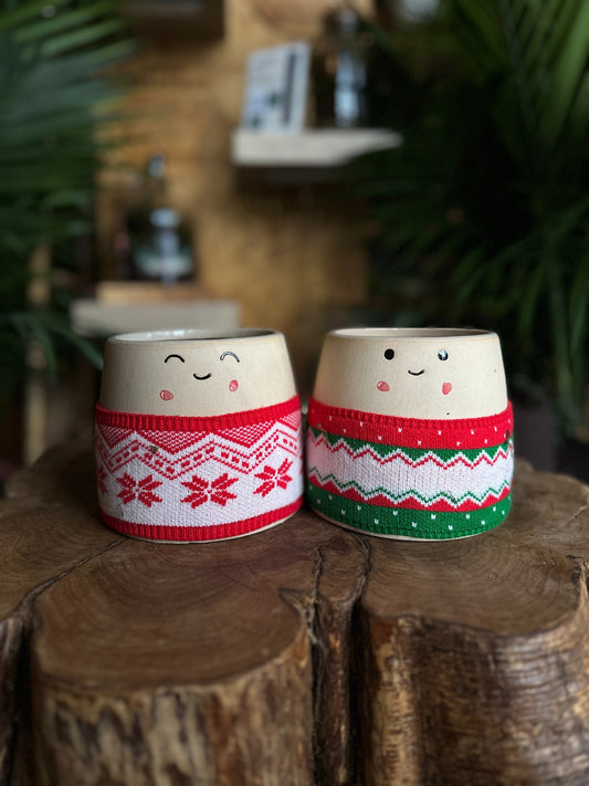 Christmas Sweater Pot 5"