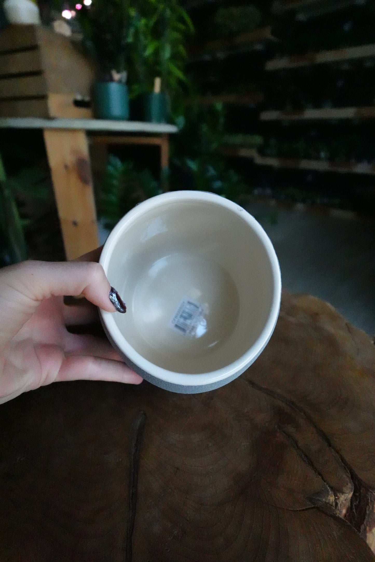 Grey Moai Face Pot 4.5”