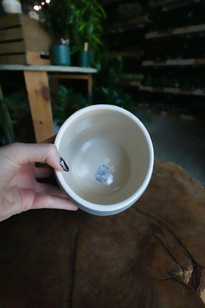 Grey Moai Face Pot 4.5”