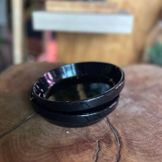 Black Saucer 6"