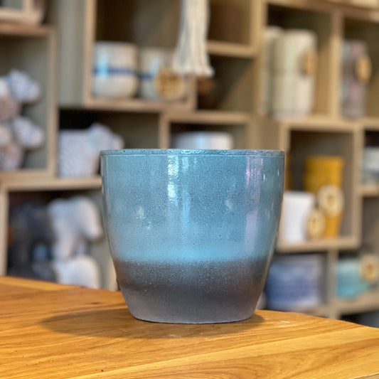 Ocean Pot (Blue) 7.5”