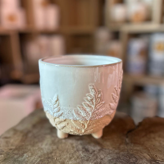 Ceramic Footed Fern Pot 4.5"