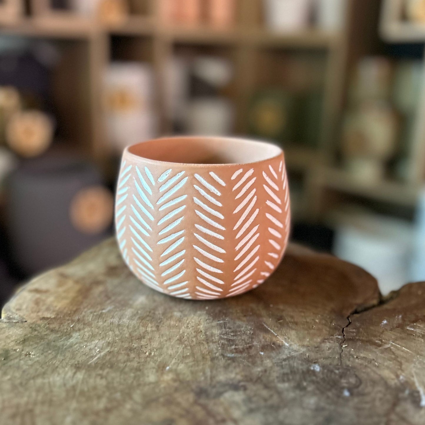 Zigzag Terracotta 4”