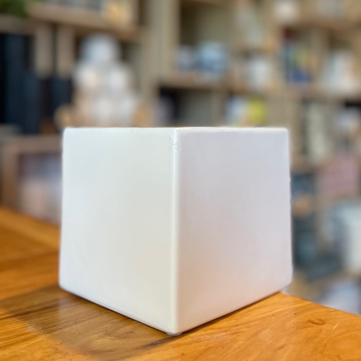 White Square Cube 5”