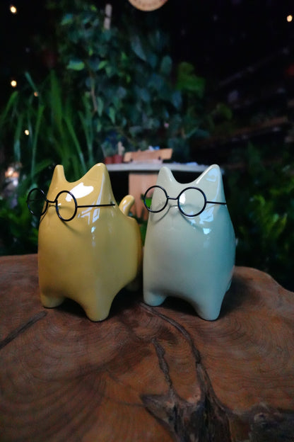 Wisdom Cat Pot 3"