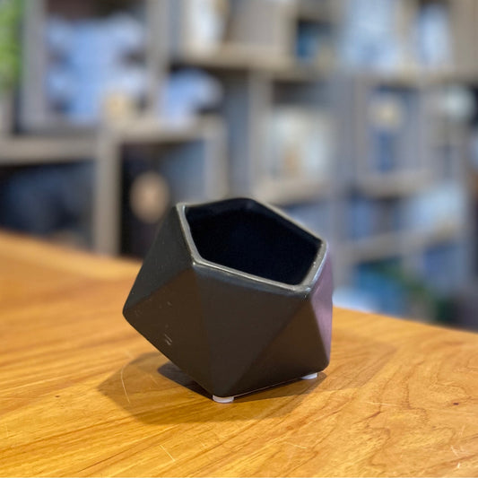 Black Tilt Pot 2.5”