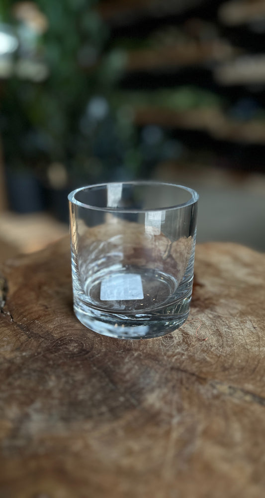 Cylinder Glass Vase 3"