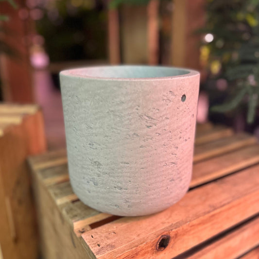Charlie Pot Grey Washed 6"