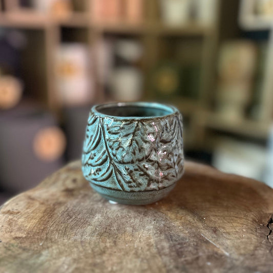 Blue Fern Pot 2.5"