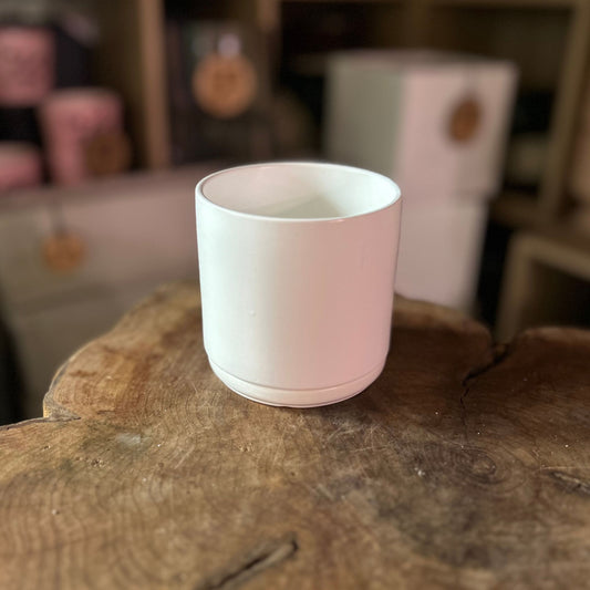 Cylinder Pot w/ Saucer 3"