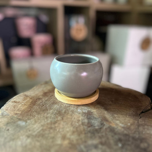 Bubble Pot w/ Saucer 3"