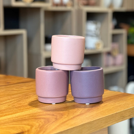 Stepped Pink Purple 2.5" Pot