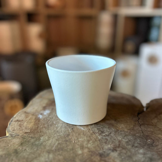 White Panna Pot 4"