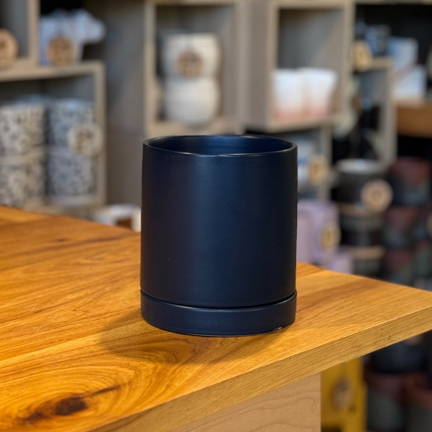 Romney Pot Dark Blue 5”